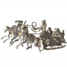 Brooch Imperial Troika Antique 84 Silver Jewelry 1800s 3horses Sleigh Brooch Imperial Troika Antique 84 Silver Jewelry 1800s 3horses Sleigh