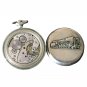 Molnija Pocket Watch Antique Russian Railroad Train Wheels 18 Jewels Open Face