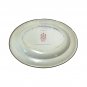 Vintage Metal Oval Platter Designed by Daher Long Island- NY England Gold Green