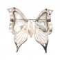 Women's Brooch Pin Vintage Butterfly Mother of Pearl In Sterling Silver 925