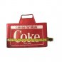Antique Coke Caisse Familiale Plastic Box Carrier Handle 6 Bottles French Red