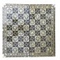 Vintage Black Beige Abalone Mother Of Pearl Inlayed Backgammon Chessboard
