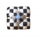 Antique Ring Masonic Round Cut Opal Sterling Silver 8 Maltese Cross Diana Chess Antique Ring Masonic Round Cut Opal Sterling Silver 8 Maltese Cross Diana Chess