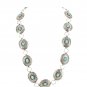 Belt Necklace Vintage Navajo Native Indian Oval Blue Turquoise Sterling Silver