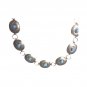 Belt Necklace Vintage Navajo Native Indian Oval Blue Turquoise Sterling Silver