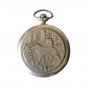 Molnija Pocket Watch Men's Antique Russian Open Face 18 Jewels One Hunter Wolfs