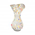 Vintage Murano Vase Milky White Art Glass '60s 13" Height Vintage Murano Vase Milky White Art Glass '60s 13" Height