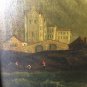 Dutch Antique Oil Painting Windmill Canvas Landscape Original 18 Century