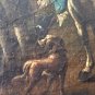Painting Antique Dutch Oil On Canvas Ladies Fine Art 18th Century Framed Baroque