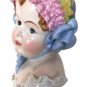 Antique Baby Girl Bust Figurine Sculpture Carl Thieme Dresden Porcelain 19c Art