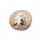 Haviland & Co. Limoges France 5 Dinner Plates Porcelain Pink Gold Rim Leaves