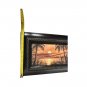 Tapestry Embroidery Picture Framed Sunrise Palm Trees Sailboat Beach Orange