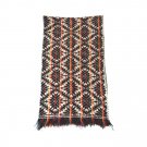 Vintage Hand Woven Geometric Table Runner Rectangular Thick Yarn Red Green Beige Vintage Hand Woven Geometric Table Runner Rectangular Thick Yarn Red Green Beige