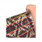 Vintage Hand Woven Geometric Table Runner Rectangular Thick Yarn Red Green Beige