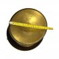 Vintage Brass Elephant Design Brass Bowl w Lid Round Footed Tibetan