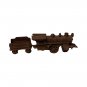 Antique Vintage Cast Iron Toy Train Locomotive Car