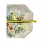 Antique Art Pottery Porcelain Square Plate Hand Painted Wild Roses Flowers