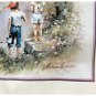 Andres Orpinas Artist Litho Print "Children Fishing" 20x16 Unframed