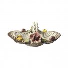 Vintage Capodimonte Large Woven Rose Flowers Porcelain Basket Classic Style 12” Vintage Capodimonte Large Woven Rose Flowers Porcelain Basket Classic Style 12”