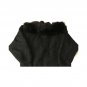 Vintage Black Angora Rabbit Fur Sweater Cardigan Button down