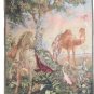 Vintage Exquisite "Horse & Camel Tropical" Tapestry French Pictorial Home Decor