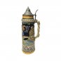 Stunning Antique Massive German Beer Stein Warrior w Horse Made in Germany