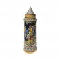 Stunning Antique Massive German Beer Stein Warrior w Horse Made in Germany