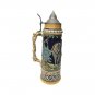 Stunning Antique Massive German Beer Stein Warrior w Horse Made in Germany