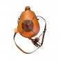 Vintage Decorative Genuine Leather Flask Bottle Canteen Keg Cask Wine Vessel