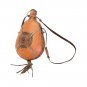 Vintage Decorative Genuine Leather Flask Bottle Canteen Keg Cask Wine Vessel