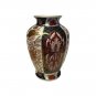 Imari by Andrea Porcelain Vase Japanese Red Blue Gold  Floral Design  9.5"