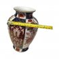 Imari by Andrea Porcelain Vase Japanese Red Blue Gold  Floral Design  9.5"