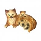 Vintage Great Plains Cat & Two Kittens Glazed Ceramic Figurine Sculpture Decor Vintage Great Plains Cat & Two Kittens Glazed Ceramic Figurine Sculpture Decor