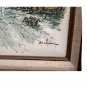 Watercolor & Ink Artwork Picture Painting Paris Arc De Triomphe Delson Signed