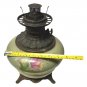 Antique Victorian Gone With The Wind Royal Hurricane Oil Table Lamp Brass Glass