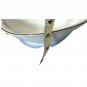 Vintage Franconia Krautheim Deep Serving Bowl White Porcelain Platinum Rim