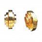 Women's Clip On Earrings Antique Vintage Original Art Deco Gold Plated Jewelry