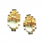 Women's Clip On Earrings Antique Vintage Original Art Deco Gold Plated Jewelry