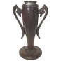 Antique Secession Urn Shape Trophy Vase Two Handles Carved Wood Rare Unique