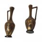 Corfu Island Kerkyra / Kepkypa Greece Wooden Parquetry Vase Urn Souvenir Vintage