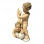 Schaubach Kunst Figurine - Cherubs Playing w/ Ball (6 In.) #1764 - Germany