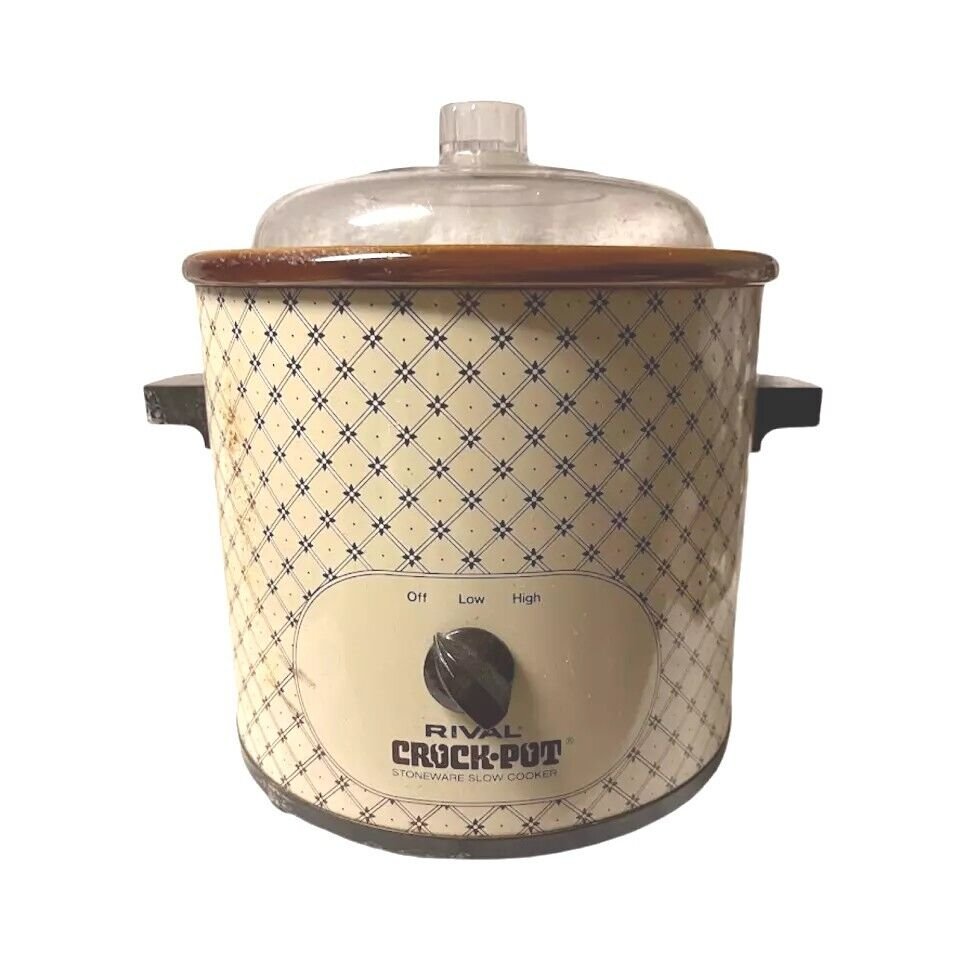 RARE COLOR Vintage 1970's Rival CrockPot Model 3100/2 Slow Cooker 3 1/2 Qt.