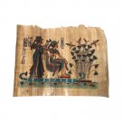 Egyptian Papyrus 2 Goddess On Nile Hand Painted Art Painting Signed Egyptian Papyrus 2 Goddess On Nile Hand Painted Art Painting Signed