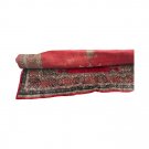 Vintage Red Wool Floral Large  Rug 10x7 Handmade Living Room Rug