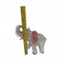 Ceramic Trunk Up White  Elephant Figurine Porcelain Ceramic Vintage