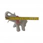 Ceramic Trunk Up White  Elephant Figurine Porcelain Ceramic Vintage