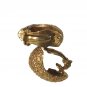 Vintage Joseph Mazer Shiny Gold Tone Nugget Textured Dome Shaped Ear Clip On