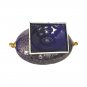 Vintage Cobalt Blue Gold Porcelain Centerpiece Bowl Vase England Victorian Scene