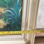 Original W. Hodges Painting Oil On Canvas Garden Colorful Flowers Signed Framed