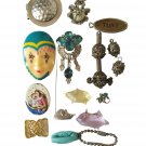 Vintage Lot Of Miscellaneous  Fashion Jewelry Pendant Keychain